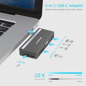 mbeat Essential 5-In-1 USB- C Hub