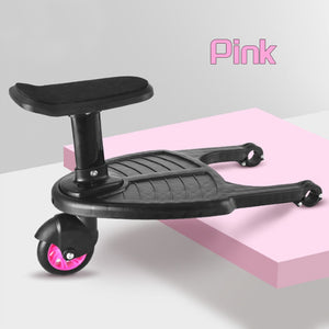 Stroller Step Board | Pink | Toddler Buggy Skateboard