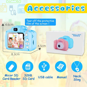 Mini Digital Children Camera Kids Camera | 2.0" LCD | Toy | 32G Card | HD