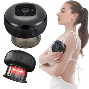 Electric Cupping Therapy Massager | 12 Levels | Red Light Heating