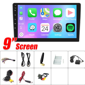 9" Car Radio 2 DIN | GPS FM RDS WIFI | With Rear Camera | For Android Auto IOS CarPlay
