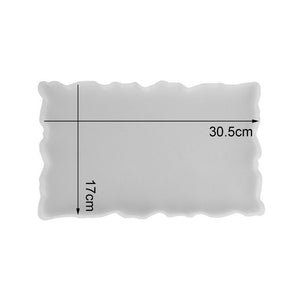 Silicone Tray Mould for Irregular Coaster Resin Craft | Large Safe Artist Mold