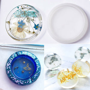 18pcs Coaster Cup Mat Mold Round Silicone Mould Kit for Craft | DIY Epoxy Resin Crafting