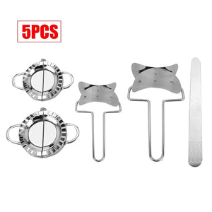 Stainless Steel Dumpling Maker Set | Dough Press Mold Tool