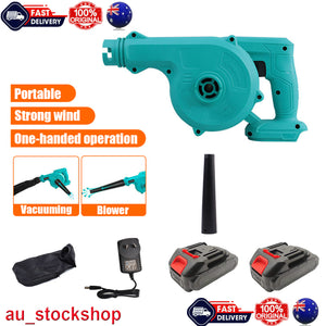 2-in-1 Cordless Electric Leaf Blower | Dust Suction Vacuum | 2 Batteries