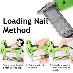 Electric Staple Gun | Straight Nail | Heavy Duty Woodworking Stapler