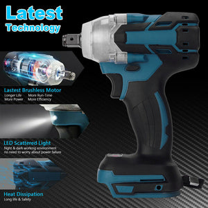 1/2" Cordless Impact Wrench Driver for Makita 18V Battery