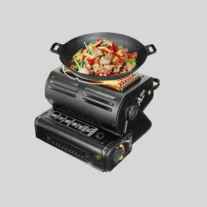 Portable Butane Gas Heater for Camping | Black
