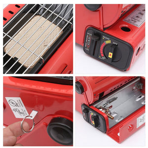 Portable Butane Gas Heater for Camping | Red