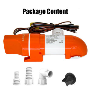 SEAFLO 1100GPH DC12V Automatic Bilge Pump | Low Profile Water Pump for Boat Marine