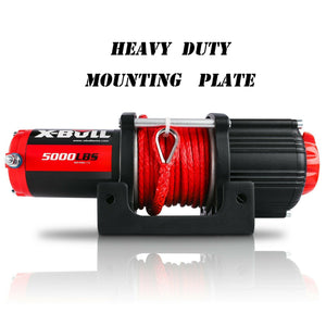 Electric Winch - 5000LBS 12V | Synthetic Rope | Wireless | ATV UTV 4WD Boat | X-BULL