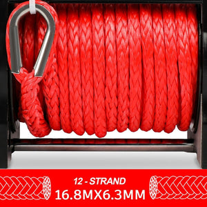 Electric Winch | 6000LBS 12V | BOAT Synthetic Rope Wireless Remote 4WD ATV UTV