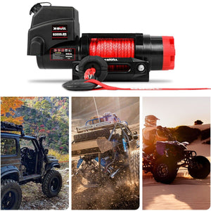 Electric Winch | 6000LBS 12V | BOAT Synthetic Rope Wireless Remote 4WD ATV UTV