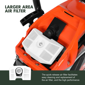 X-BULL 62cc Petrol Chainsaw - 20" Bar, E-Start, Top Handle