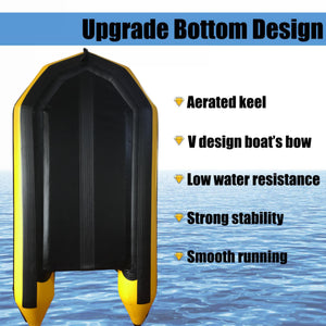 Inflatable Dinghy Boat Tender Pontoon Rescue | Yellow | 3m
