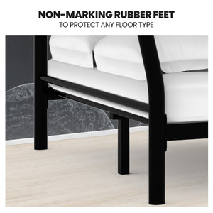 Kingston Slumber Metal Single over Double Bunk Bed Frame (Dark Matte Grey)