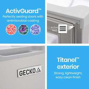 GECKO 70L Portable Fridge Freezer - Caravans Camping 12V/24V/240V