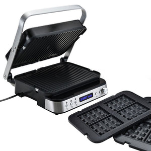 Smart Multi Contact Grill Sandwich Press Panini Waffle Maker | Stainless Steel