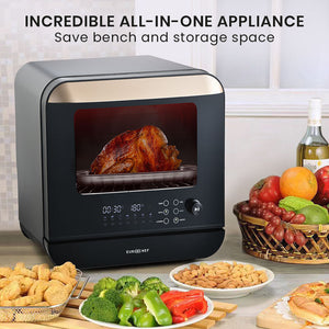 Combi Steam Oven and Air Fryer 18L 9-in-1 | Black