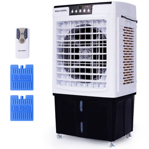 POLYCOOL 45L 125W Portable Industrial Air Cooler - Fan, Purifier, Humidifier - Remote Control
