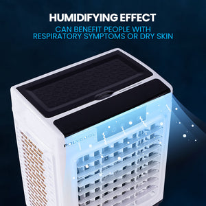 POLYCOOL 45L 125W Portable Industrial Air Cooler - Fan, Purifier, Humidifier - Remote Control