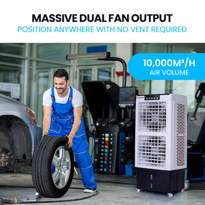 35L Portable Evaporative Air Cooler | 220W | 24 Hour Timer | 4 in 1 Cooling Fan | Remote Control