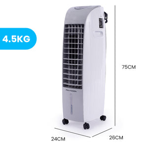 6L Portable Evaporative Air Cooler | 24 Hour Timer | 4 in 1 Cooling Fan