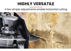 2400W Electric Concrete Saw | 355mm | Demolition Cutter Wet Dry Demo Tool | Circular Cutting | BAUMR-AG