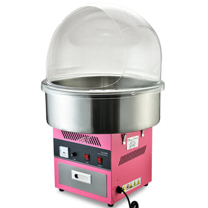 1000W Commercial Cotton Candy Machine | Fairy Floss Maker with Transparent Shield | EUROCHEF