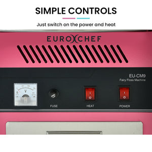 1000W Commercial Cotton Candy Machine | Fairy Floss Maker with Transparent Shield | EUROCHEF