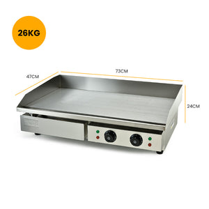 Electric Griddle Commercial Grill Pan Hot Plate | Countertop Extra Large