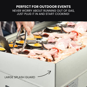 Electric Griddle Commercial Grill Pan Hot Plate | Countertop Extra Large