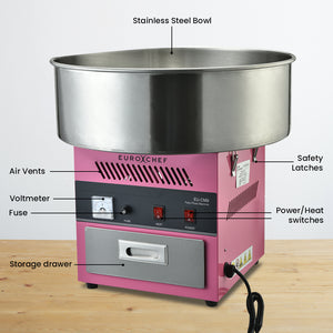 Commercial Cotton Candy Machine Fairy Floss Maker 1000W