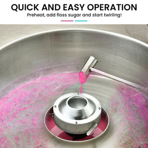 Commercial Cotton Candy Machine Fairy Floss Maker 1000W