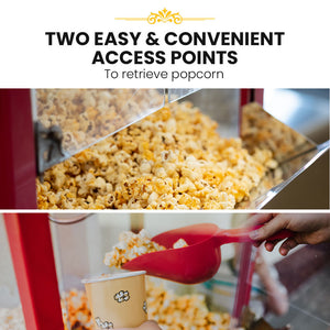 EuroChef Commercial Electric Popcorn Maker Machine | Pop Corn Popper Cooker