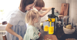 EuroChef Cold Press Slow Juicer Electric Juice Maker | Vegetable Extractor Squeezer