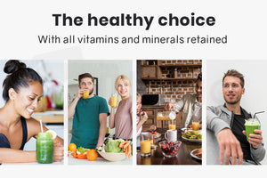 EuroChef Cold Press Slow Juicer Electric Juice Maker | Vegetable Extractor Squeezer