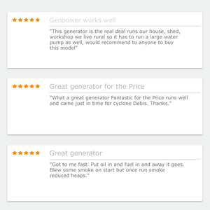 Portable Diesel Generator | 8.4kW Peak Power | Single Phase | Key Start | 13HP Engine | Commercial Use