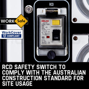 Portable Diesel Generator | 8.4kW Peak Power | Single Phase | Key Start | 460cc Engine | Commercial Use