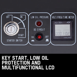 Portable Diesel Generator | 8.4kW Peak Power | Single Phase | Key Start | 460cc Engine | Commercial Use