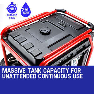 Portable Petrol Generator | 8.4kW Max | 6kW Rated | Single Phase | 18HP 420cc 4-Stroke Engine | GENPOWER