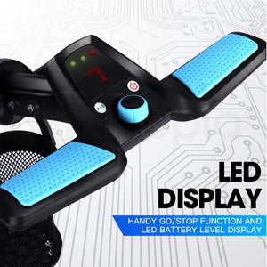 Golf Buggy Electric Trolley - Automatic Motorised Foldable Cart with LED by THOMSON (Black)