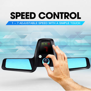 Golf Buggy Electric Trolley - Automatic Motorised Foldable Cart with LED by THOMSON (Black)