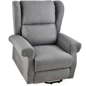 FORTIA Electric Recliner Lift Heat Chair for Elderly | Massage | Heat Therapy | Aged Care (Grey)