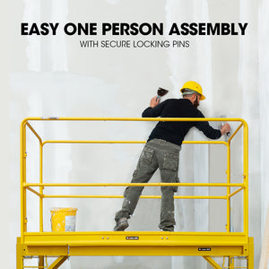 Safety Guard Rail for Adjustable Mobile Scaffold | BAUMR-AG