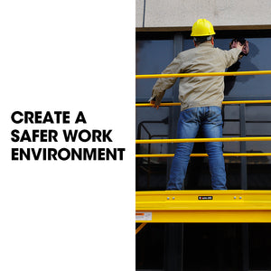 Safety Guard Rail for Adjustable Mobile Scaffold | BAUMR-AG