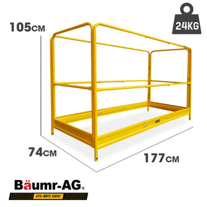 Safety Guard Rail for Adjustable Mobile Scaffold | BAUMR-AG