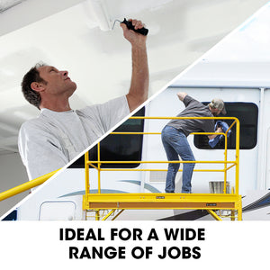 Safety Guard Rail for Adjustable Mobile Scaffold | BAUMR-AG