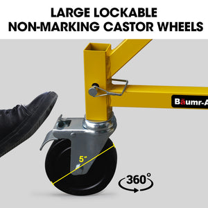 Baumr-AG Outrigger Wheel Set for Adjustable Mobile Scaffolding | 4pc