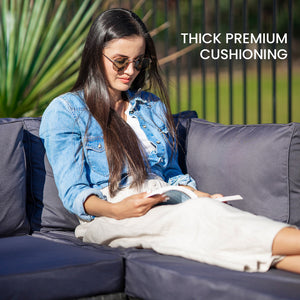 7 Piece Modular Outdoor Lounge Setting | LONDON RATTAN